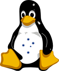 Tux wears the Southern Cross